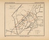 Historische kaart, plattegrond van gemeente Sassenheim in Zuid Holland uit 1867 door Kuyper van Kaartcadeau.com