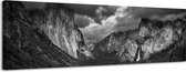 Yosemite - Canvas Schilderij Panorama 158 x 46 cm