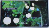 Sirius lichtsnoer/feestverlichting Lucas start set Frosted/Black verlengbaar systeem