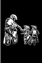 Motocross Biker Dad And Kids