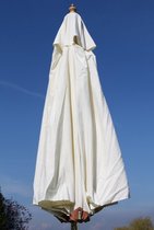 Hardhouten Parasol -  300 cm - verkrijgbaar in meerdere kleuren - Creme