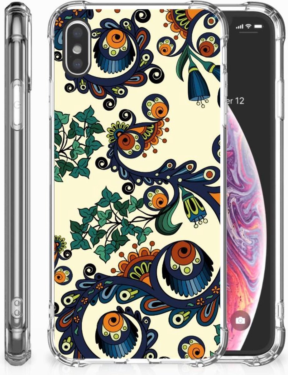 Anti Shock Case Apple iPhone Xs Max Barok Flower