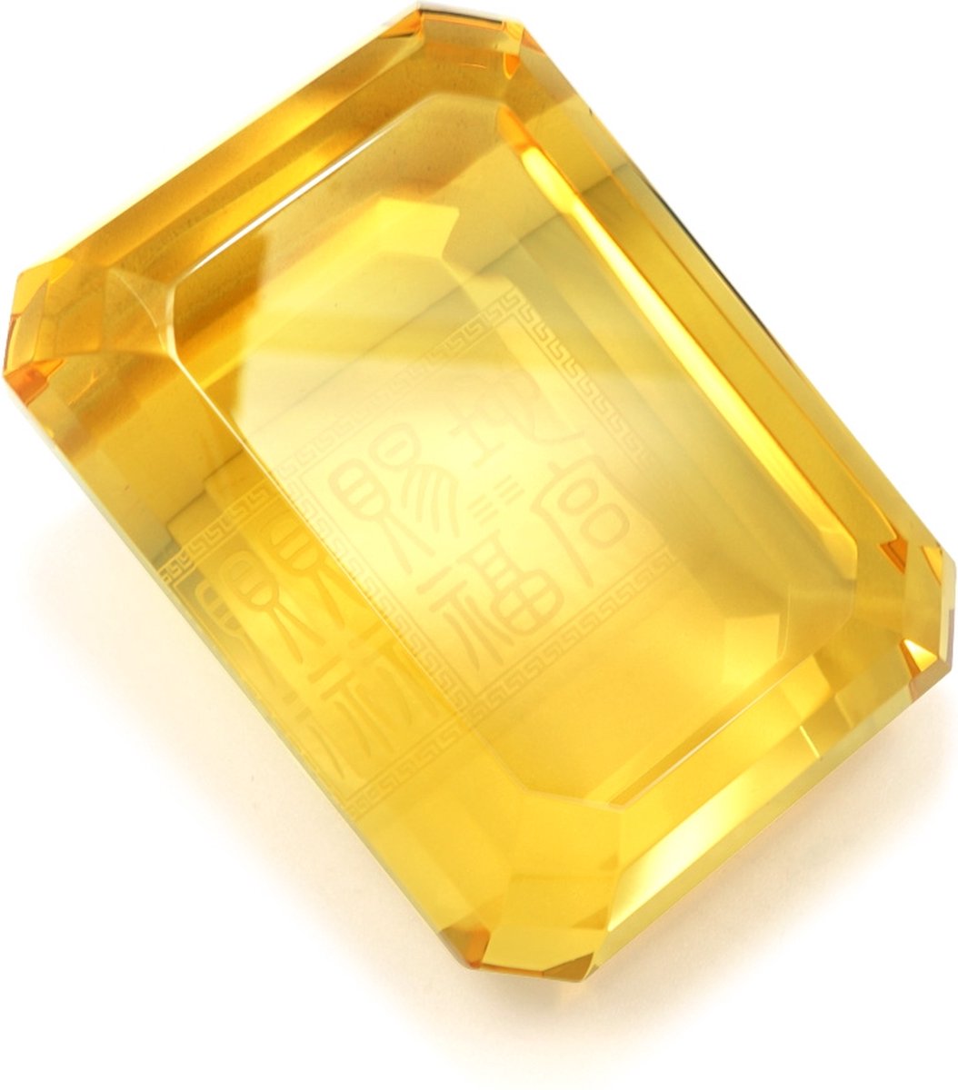 Beeld Aarde zegel kristal pres papier