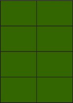 Groene A4 etiketten 105 x 74 mm (100 vel)