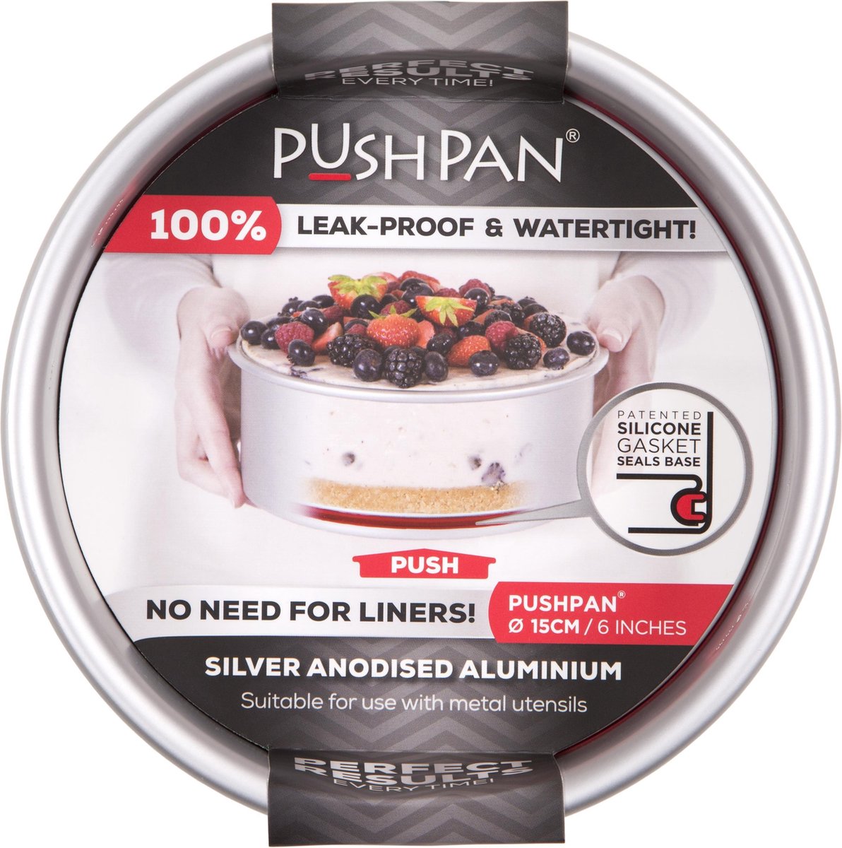Wham PushPan Springvorm - Aluminium - Rond - Ondiep - 15 cm