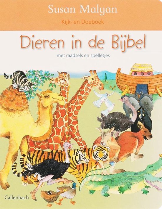 Cover van het boek 'Dieren in de bijbel met raadsels en spelletjes' van S. Malyan