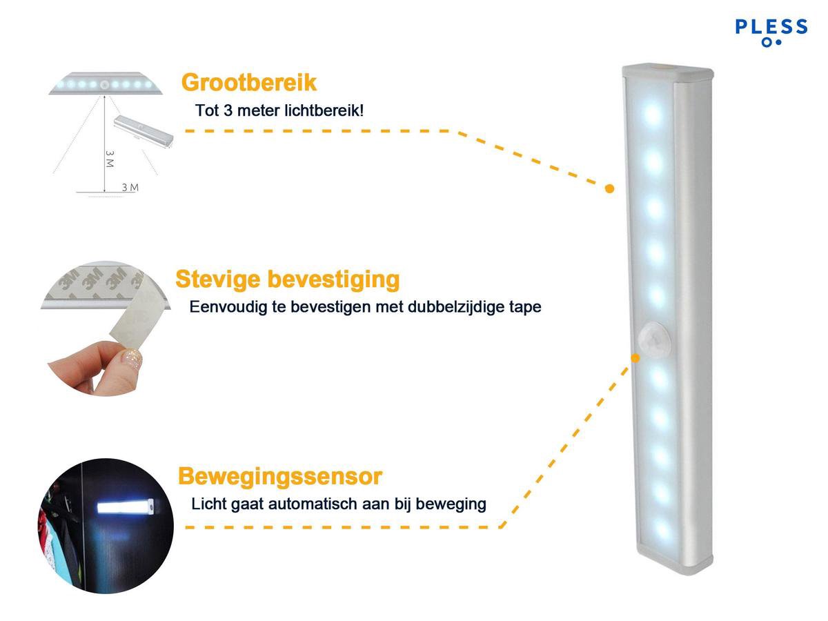 Werkt op batterijen LED nachtl. Nightlight Sensor