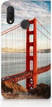 Huawei P Smart Plus Standcase Hoesje Design Golden Gate Bridge