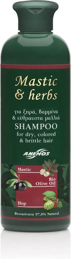 Mastic & Herbs shampoo droog, broos of geverfd haar met Chios mastiek 2-pak