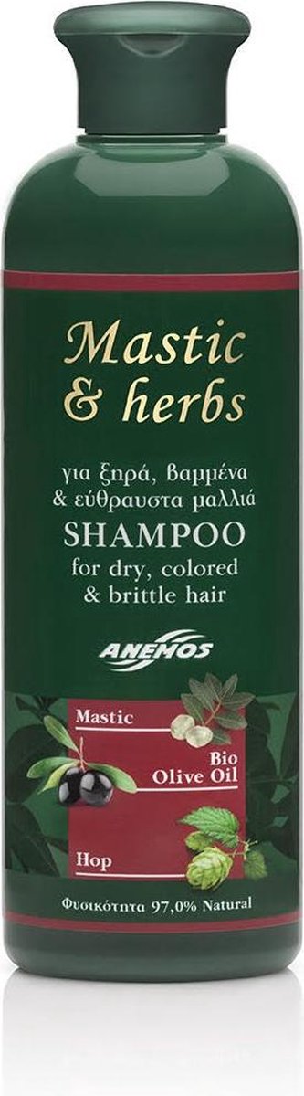 Mastic & Herbs shampoo droog, broos of geverfd haar met Chios mastiek 2-pak
