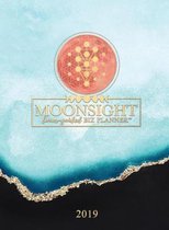Moonsight Planner - Moon Phase Biz Calendar - 2019 (12-Month Weekly- Turquoise)