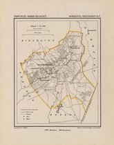 Historische kaart, plattegrond van gemeente Westerhoven in Noord Brabant uit 1867 door Kuyper van Kaartcadeau.com
