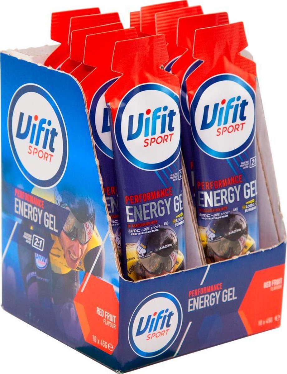 Energie Gels Rood Fruit 10x45g