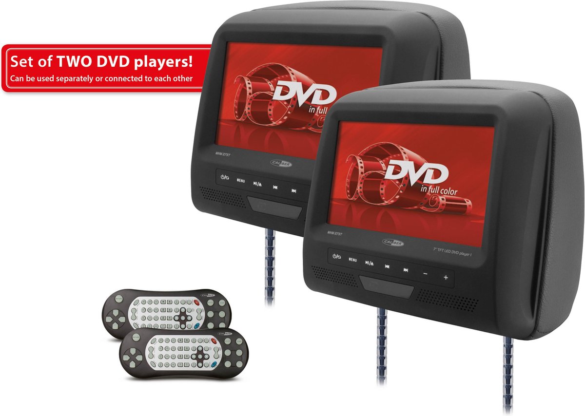 faliment Suplimentar convertibil  Caliber MHM273T - DVD speler - 2x hoofdsteun met DVD - 7 inch - Zwart |  bol.com