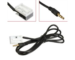 3.5mm Aux In Input Audio Cable Lead Adaptor For Citroen Peugeot MP3 iPod iPhone