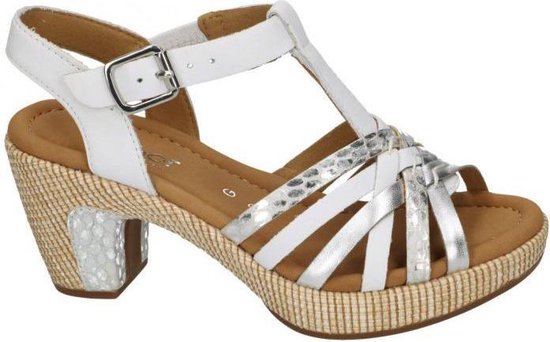 Gabor Comfort sandalen met hak wit - Maat 36 | bol.com