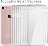 10 X iPhone 8 & 7  Soft Transparent TPU beschermings hoesje(transparant)