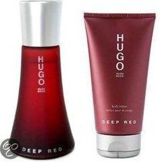 Bekwaamheid tafel gebonden Hugo Boss Deep Red for Women - 2 delig - Geschenkset | bol.com