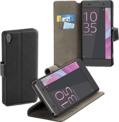 HC zwart bookcase voor de Sony Xperia XA wallet cover