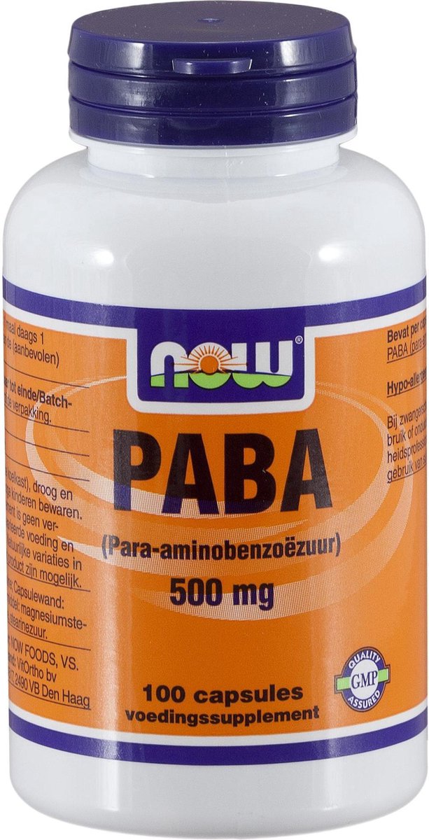 Goedkoopste Paba 500Mg Now