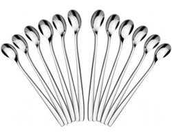 Generik Latte Macchiato lepeltjes - 12 stuks - RVS