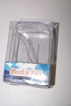 Bath & Fun zeep doos transparant vierkant