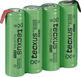 Tecxus AA-4 RTU Pack 4,8V 2100 NIMH PB-1 oplaadbare batterij/accu Nikkel-Metaalhydride (NiMH) 2100 mAh