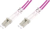 LOGON AL5LCLC005I/4I Glasvezel kabel 0,5 m OM4 LC Paars