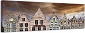 Brugge - Canvas Schilderij Panorama 158 x 46 cm