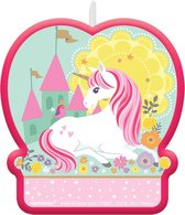 Magical Unicorn taart kaars 9 cm.