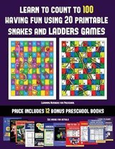Learning Numbers for Preschool (Learn to count to 100 having fun using 20 printable snakes and ladders games)
