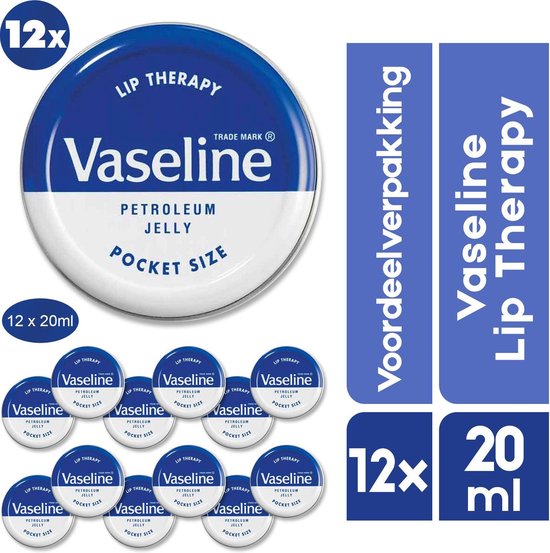 12 x Vaseline Lippenbalsem | Lip Therapy original | Megavoordeelpakket |  Originele... | bol