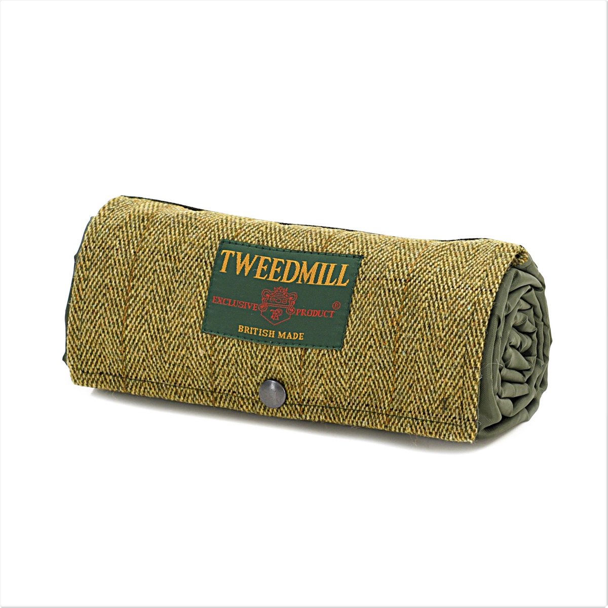 Picknickkleed Walker Olive - Tweed - Waterdicht - 66 × 98cm - Tweedmill