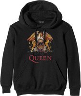 Queen Hoodie/trui -L- Classic Crest Zwart