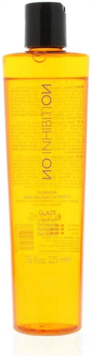 No Inhibition Styling Glaze Liquid Gel Hold 2 - Shine 3 - Volume 3 225ml