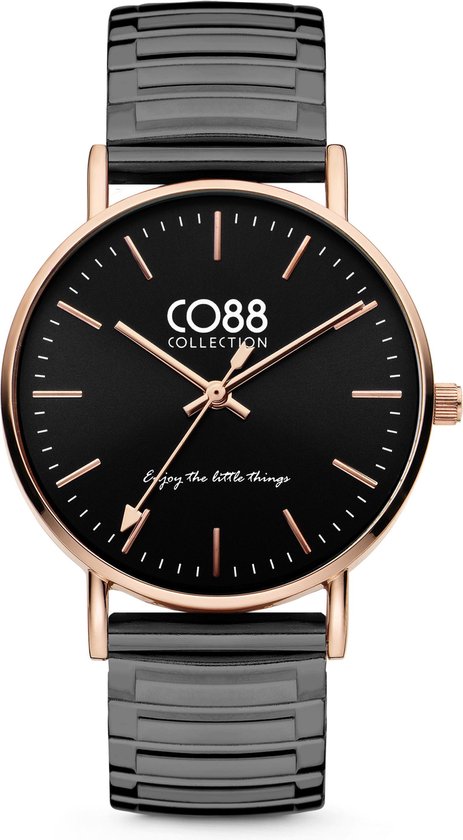 CO88 Collection – Dames – Horloge – 36 mm – Zwart