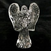 kristal glas engel, doorzichtig. 10x7x3cm