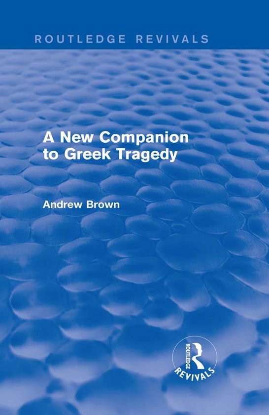 A New Companion to Greek Tragedy - cover