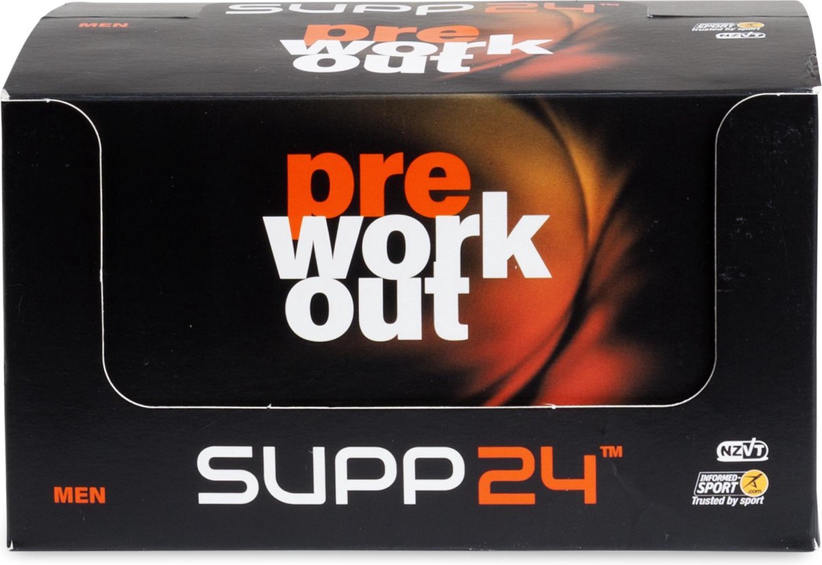 SUPP24 Pre Work Out Men 12x60ml