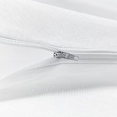 Lumaland - Hoes van luxe XXL zitzak - enkel de hoes zonder vulling - Volume 380 liter - 140 x 180 cm - gemaakt van PVC / Polyester - Rood
