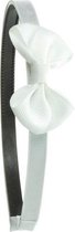 Diadeem met wit strikje voor kind / meisje