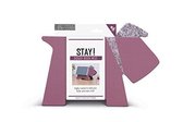 Stay! Doggy Book Rest - Purple Herringbone