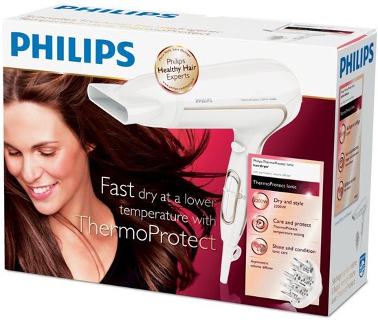 Philips ThermoProtect HP8232/00 - Föhn - Wit - Philips