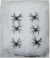 Decoratie spinnenweb 100 gram - Halloween/horror versiering