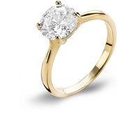 Twice As Nice Ring in 18kt verguld zilver, solitaire 8 mm 60