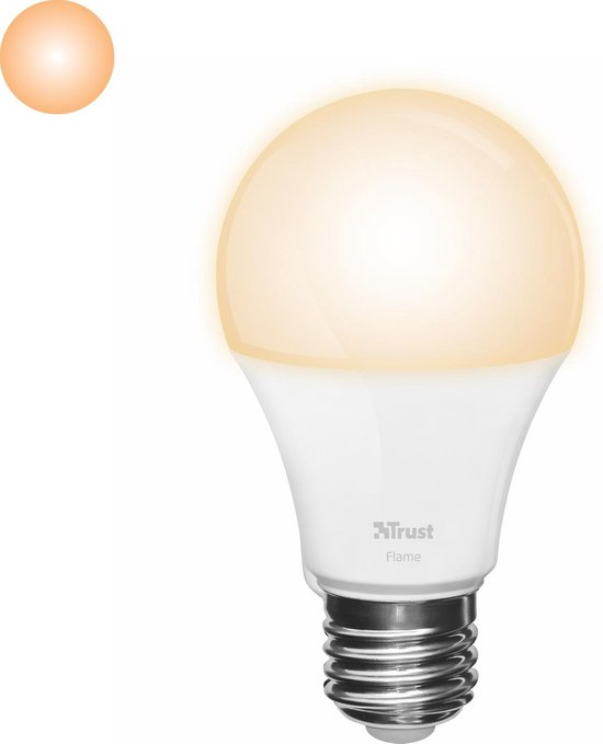 bol.com | Trust Smart Home - Dimbare E27 Led Lamp - Flame