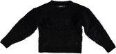 Replay dikke zwarte trui met zwart glitterdraad Maat - 140