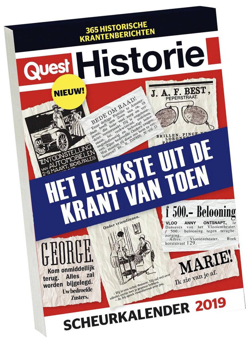 Quest Historie Scheurkalender 2019 - Qwebwinkel.nl
