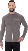 Brubeck | Heren Vest met Merino Wol - Outdoor|Wandelen|Hiking - Grijs - S