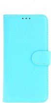 Wallet Bookcase Fashion Portemonneestijl Turquoise Telefoonhoesje voor Motorola Moto G6 Plus